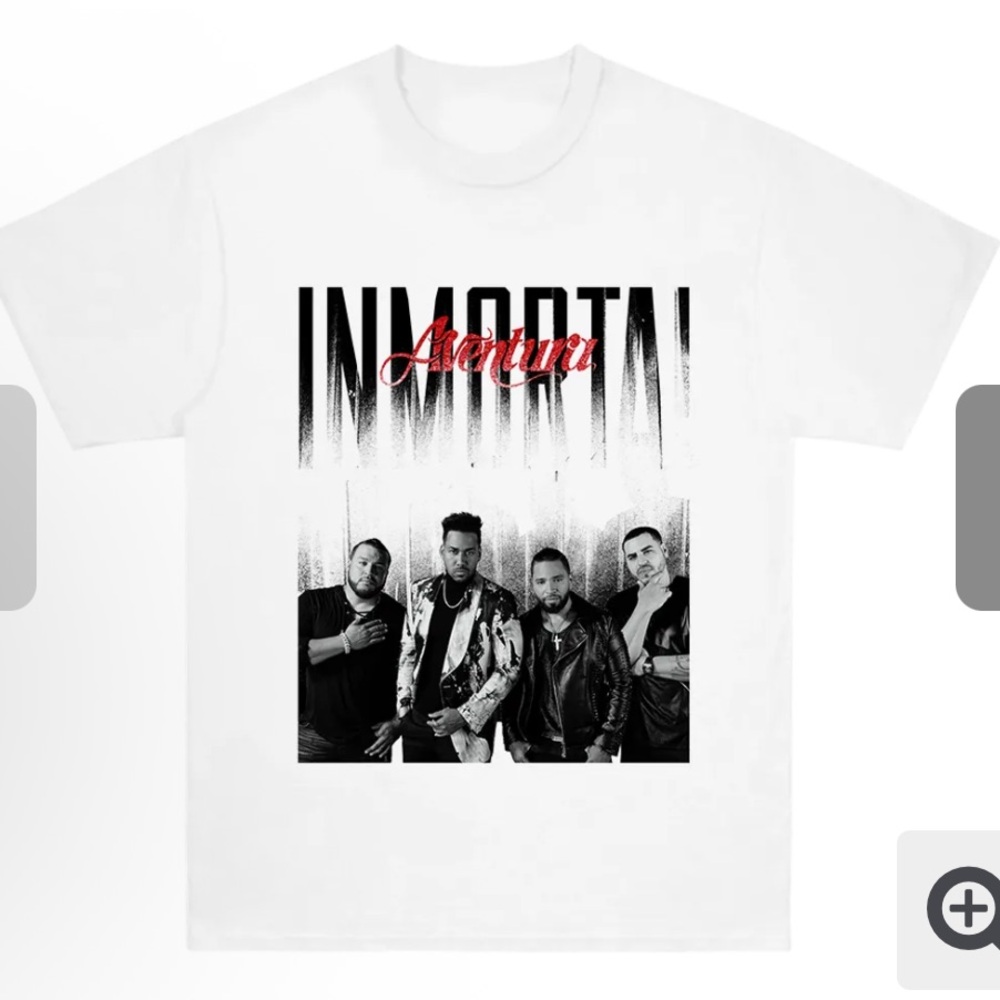 NEW Aventura Immortal Tour Graphic White Tee Size Medium